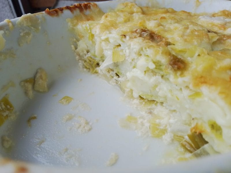 Cliquez pour zoomer ! Gratin de ravioles aux poireaux Thermomix par Biques
