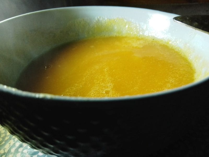 Cliquez pour zoomer ! Velouté de radis noir et carottes Thermomix par Biques