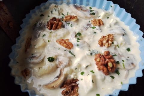 Cliquez pour zoomer ! Gratin de chou-fleur au gorgonzola et aux noix Thermomix par Biques