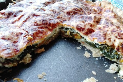 Cliquez pour zoomer ! Quiche aux épinards et au poivron rouge Thermomix par Biques