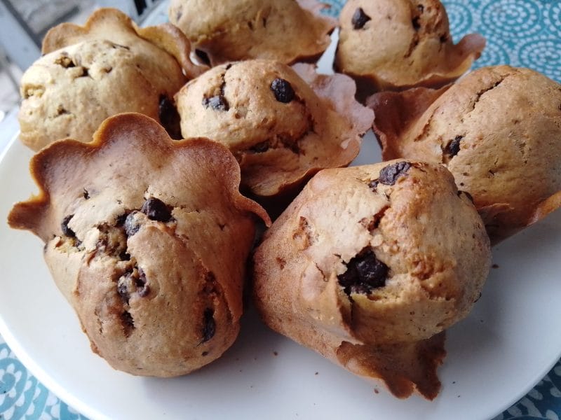 Cliquez pour zoomer ! Muffins choco-amande Thermomix par Biques