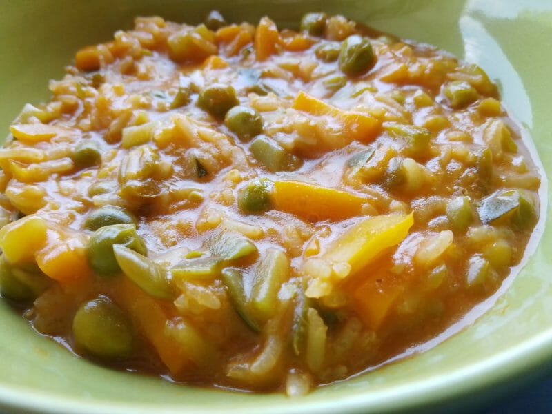 Cliquez pour zoomer ! Riz safrané aux petits légumes Thermomix par Biques