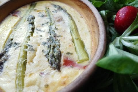 Cliquez pour zoomer ! Flan aux asperges et parmesan Thermomix par Biques