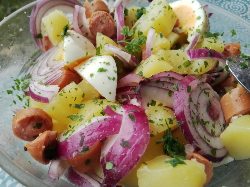 Cliquez pour zoomer ! Salade strasbourgeoise Thermomix par Biques