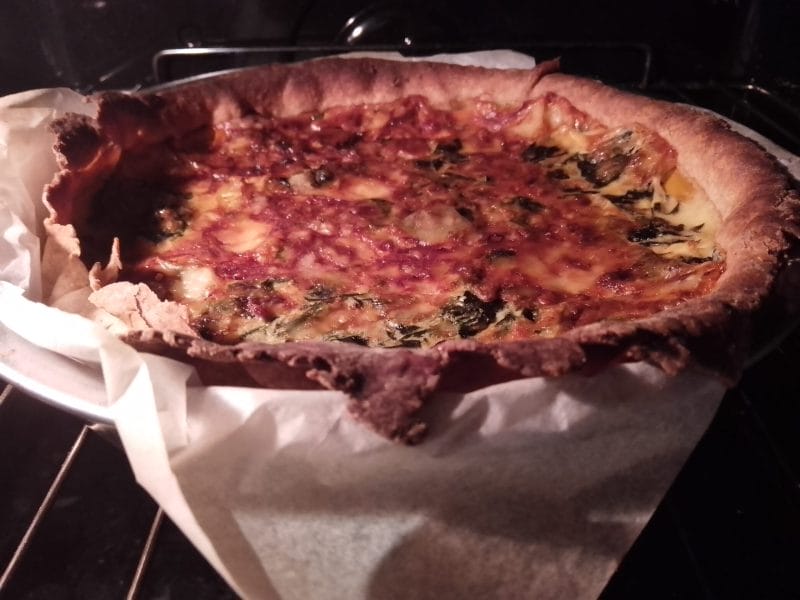 Cliquez pour zoomer ! Quiche aux épinards et au poivron rouge Thermomix par Biques