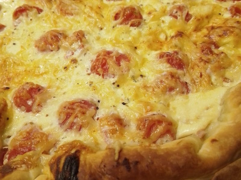 Cliquez pour zoomer ! Quiche poulet et tomates cerises Thermomix par Biques