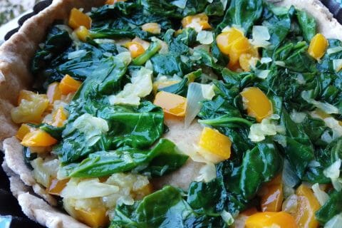 Cliquez pour zoomer ! Quiche aux épinards et au poivron rouge Thermomix par Biques