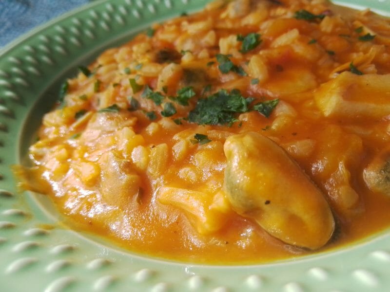 Cliquez pour zoomer ! Risotto aux fruits de mer Thermomix par Biques