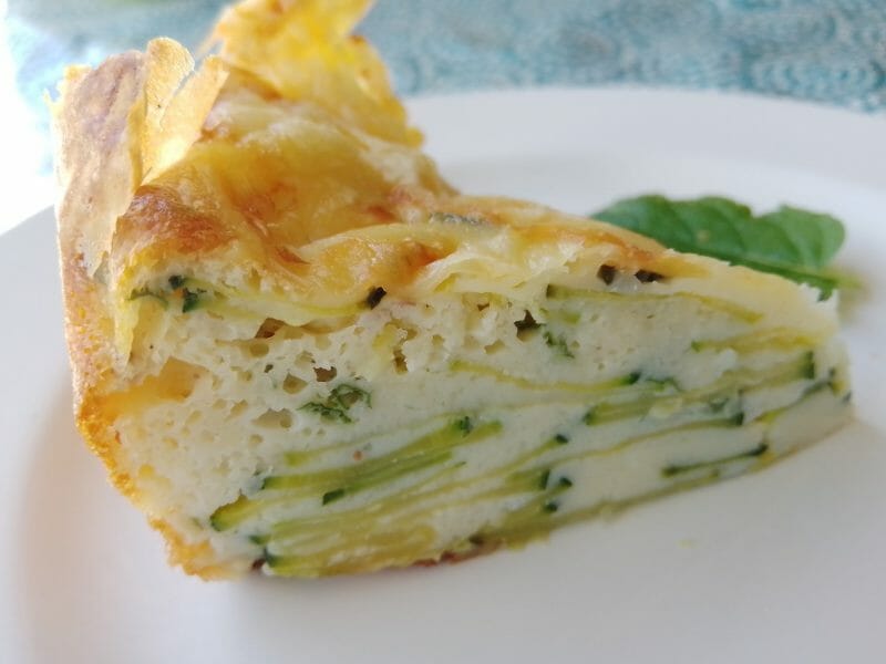 Cliquez pour zoomer ! Gâteau invisible aux courgettes Thermomix par Biques