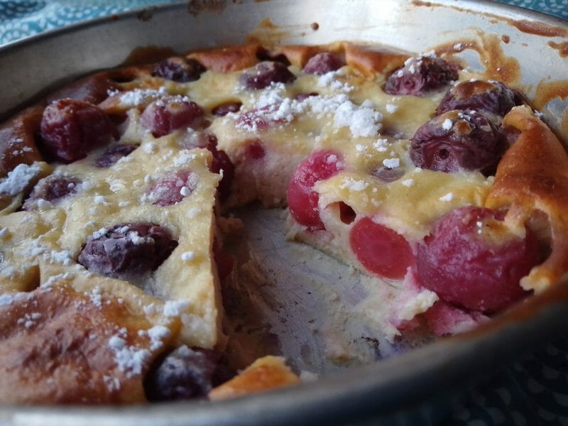 Cliquez pour zoomer ! Clafoutis aux cerises Thermomix par Biques