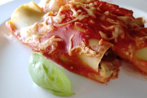 Cliquez pour zoomer ! Cannellonis farcis aux aubergines et courgettes Thermomix par Biques