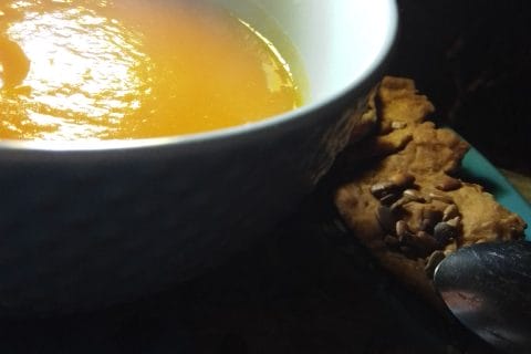 Cliquez pour zoomer ! Crème de patate douce au gingembre Thermomix par Biques