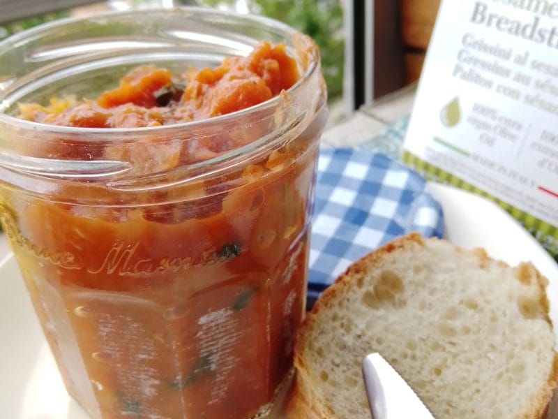 Cliquez pour zoomer ! Pesto d’aubergines et tomates Thermomix par Biques