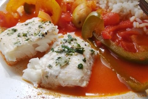 Cliquez pour zoomer ! Poisson à la Veracruz Thermomix par Biques