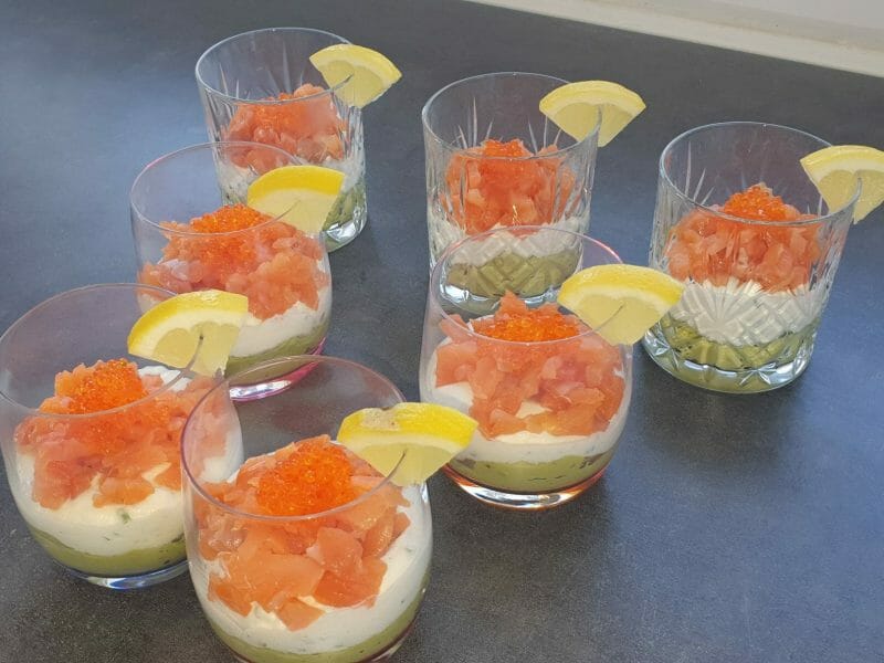 Cliquez pour zoomer ! Verrines saumon avocat Thermomix par mayalr2405