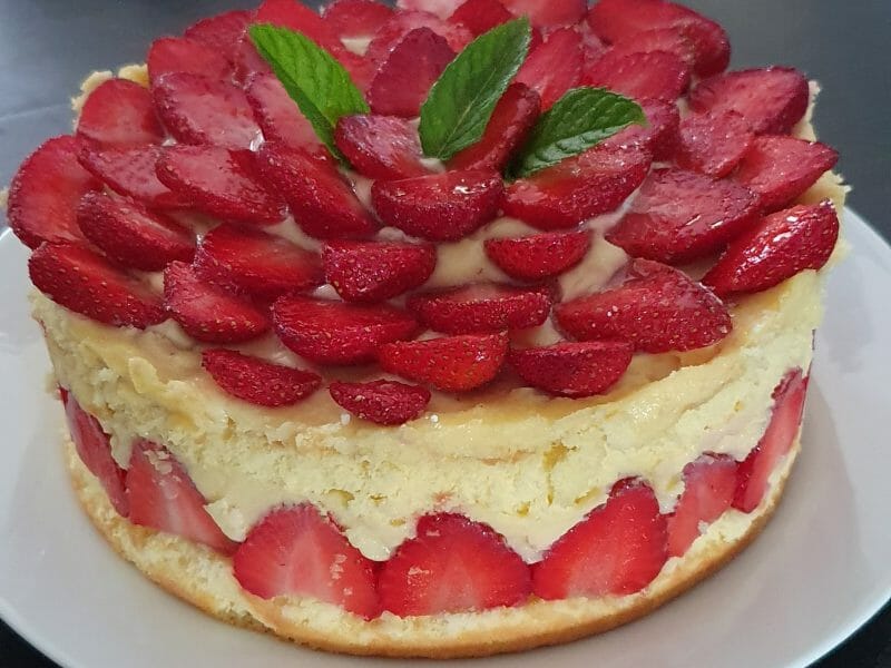 Cliquez pour zoomer ! Fraisier Thermomix par Magalipopotin
