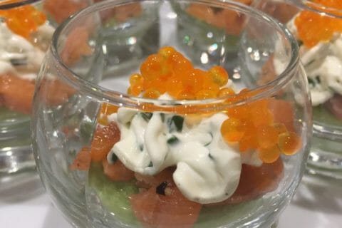 Cliquez pour zoomer ! Verrines saumon avocat au Thermomix