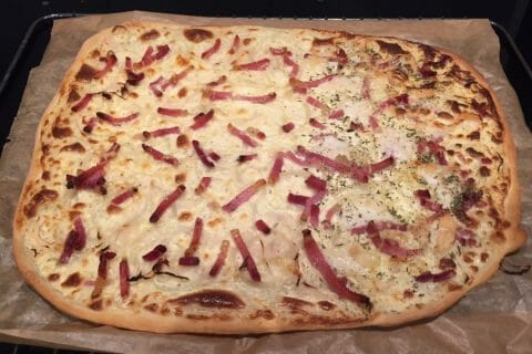 Cliquez pour zoomer ! Flammekueche traditionnelle au Thermomix