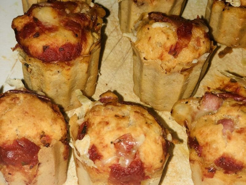 Cliquez pour zoomer ! Muffins salés façon pizza Thermomix par lolal2707
