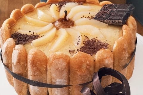Cliquez pour zoomer ! Charlotte poire chocolat Thermomix par Thalie-Elsa