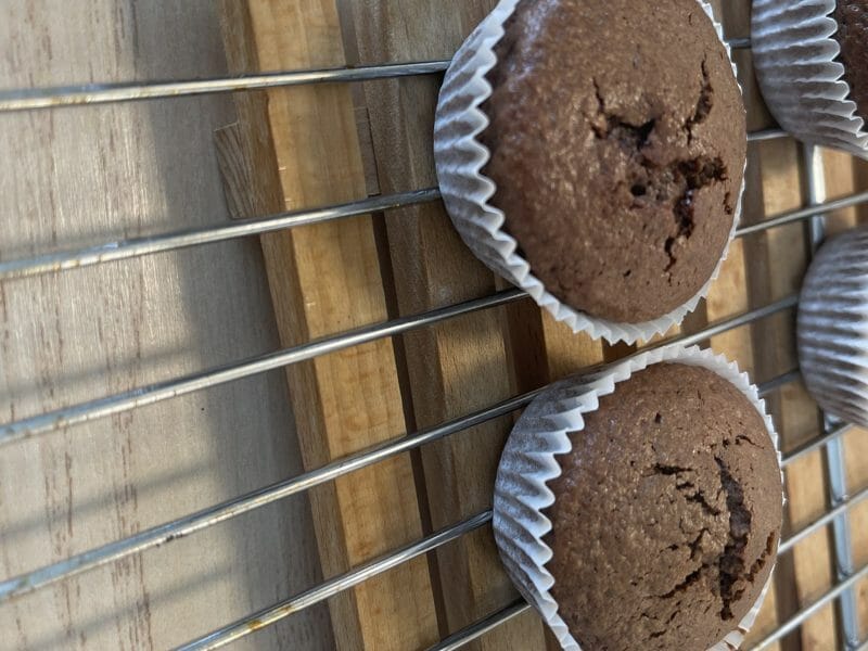 Muffins au chocolat noir - sans lactose sans gluten