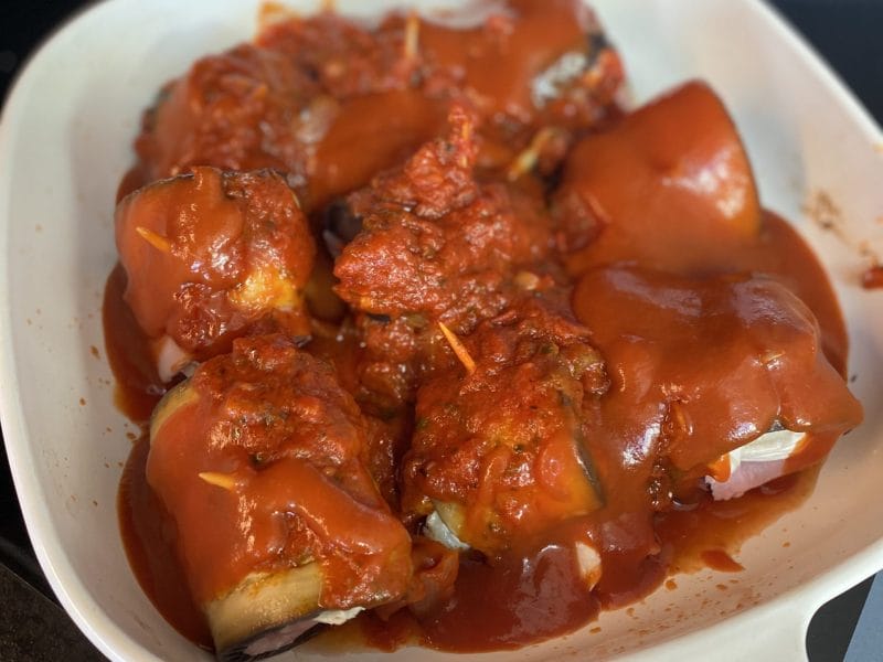 Cliquez pour zoomer ! Roulés d’aubergines au jambon Thermomix par marion_651