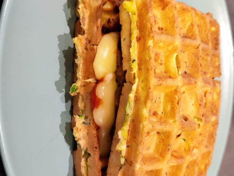 Cliquez pour zoomer ! Gaufres courgettes Thermomix par Yanette