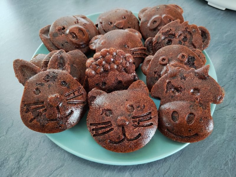 Cliquez pour zoomer ! Cake au chocolat et à la banane Thermomix par Yanette