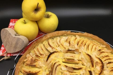 Cliquez pour zoomer ! Tarte normande aux pommes au Thermomix