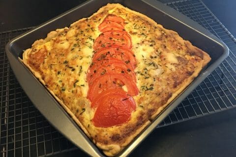 Cliquez pour zoomer ! Tarte au thon, tomate et moutarde au Thermomix