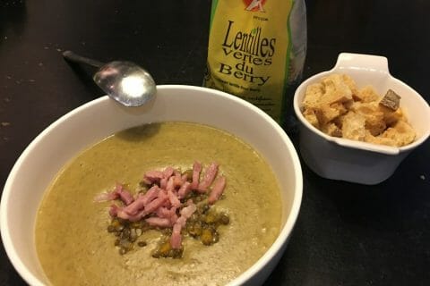Cliquez pour zoomer ! Velouté de lentilles vertes au Thermomix