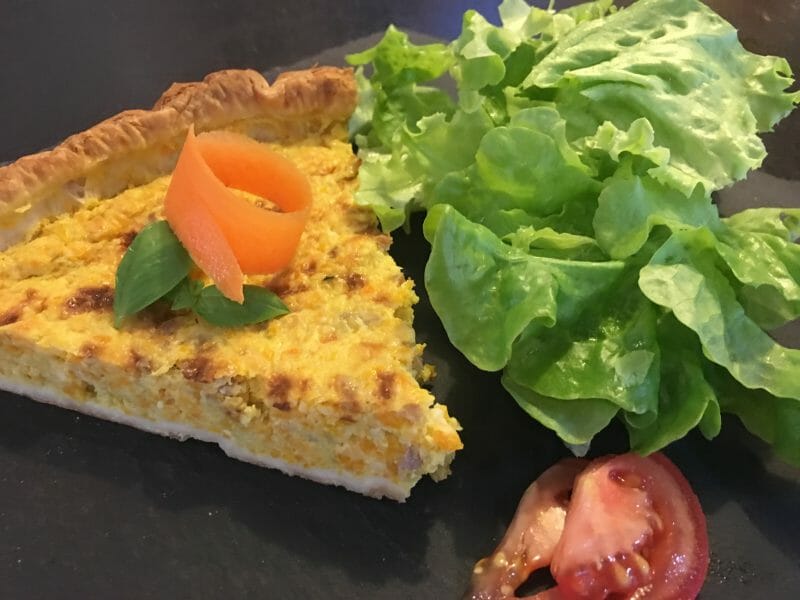 Cliquez pour zoomer ! Tarte courgettes et carottes Thermomix par Mokaroyal