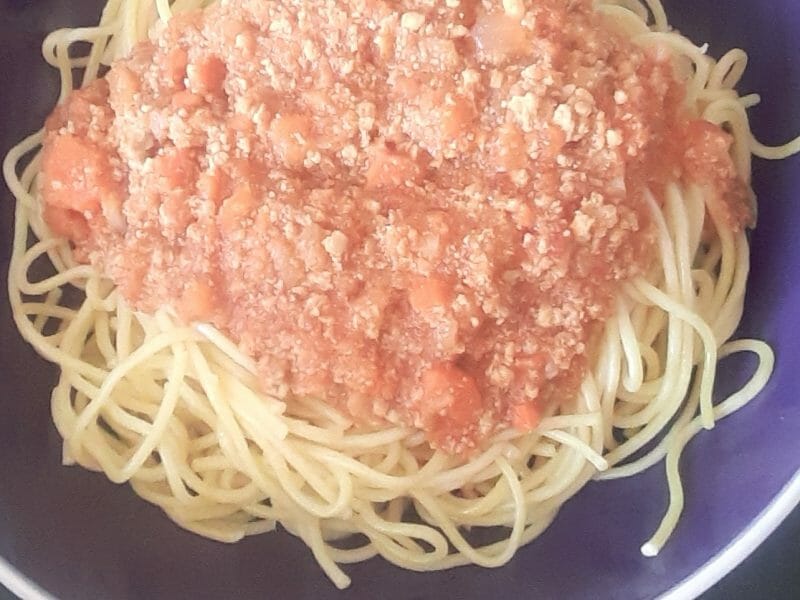 Cliquez pour zoomer ! Spaghettis bolognaise Thermomix par aure13010