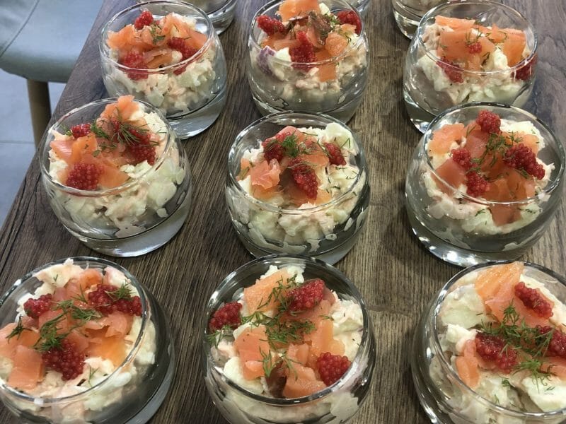 Cliquez pour zoomer ! Verrines au saumon et pommes granny Thermomix par olivi42