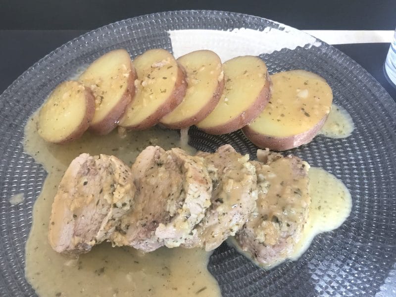 Cliquez pour zoomer ! Filet mignon de porc à l’ail Thermomix par lhmp