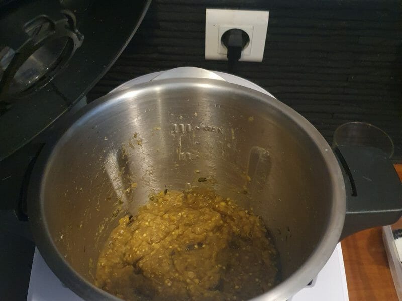 Cliquez pour zoomer ! Dhal d’aubergine et de lentilles corail Thermomix par fleurette_2