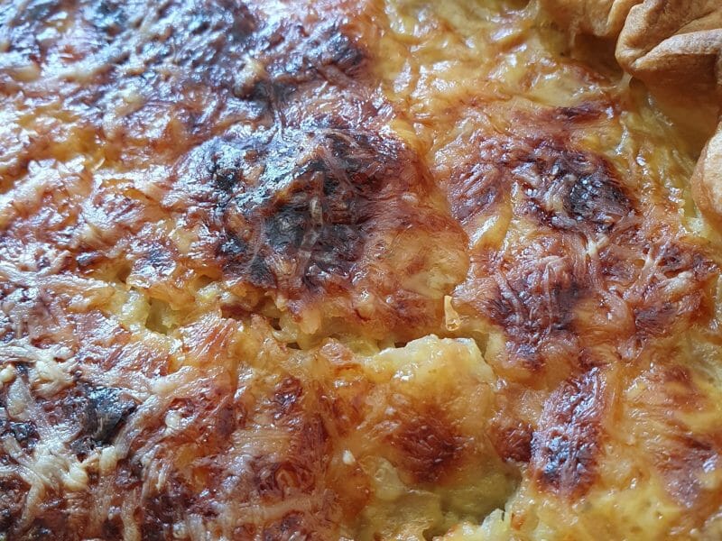 Cliquez pour zoomer ! Tarte aux oignons, lardons et moutarde douce Thermomix par Marie63