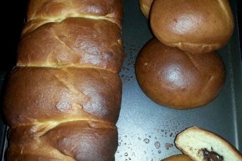 Cliquez pour zoomer ! Brioche tressée à la mie filante Thermomix par daelma