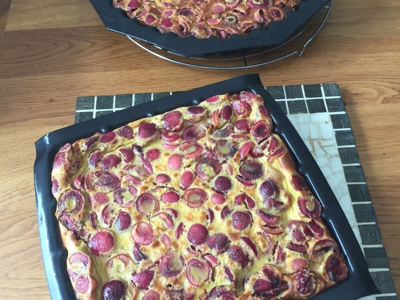 Cliquez pour zoomer ! Clafoutis aux cerises Thermomix par Valoucholet