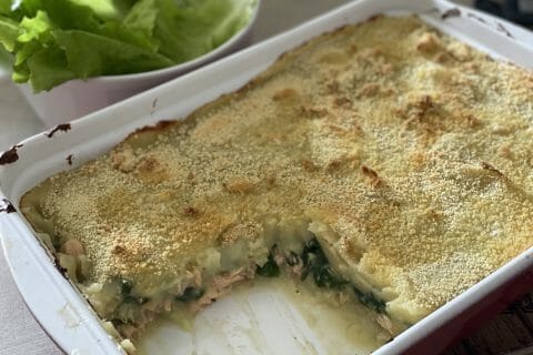 Cliquez pour zoomer ! Parmentier de saumon aux épinards Thermomix par stephanie0227