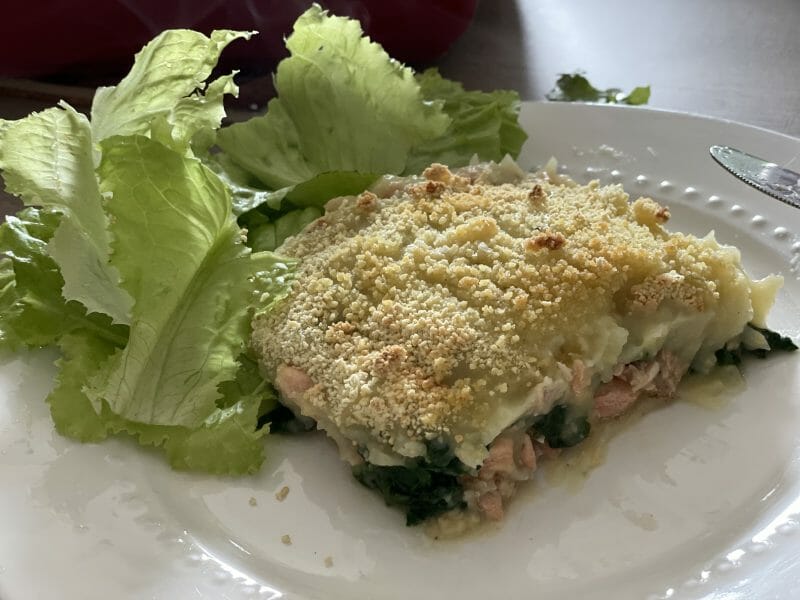 Cliquez pour zoomer ! Parmentier de saumon aux épinards Thermomix par stephanie0227