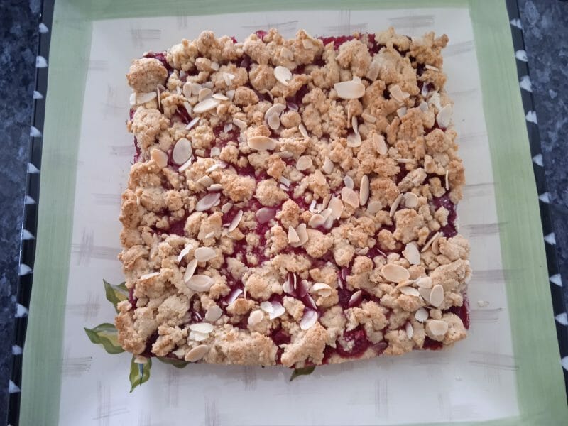 Cliquez pour zoomer ! Cookie-crumble rhubarbe framboises Thermomix par mm65320