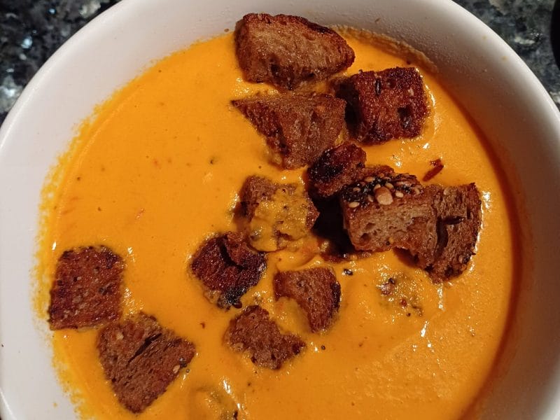 Cliquez pour zoomer ! Velouté de carottes et poivrons rouges Thermomix par mm65320