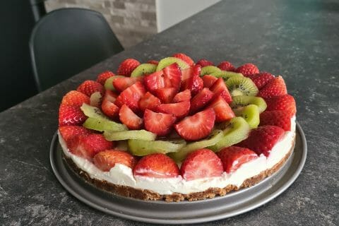 Cliquez pour zoomer ! Tarte aux fraises sans cuisson Thermomix par lorene80700