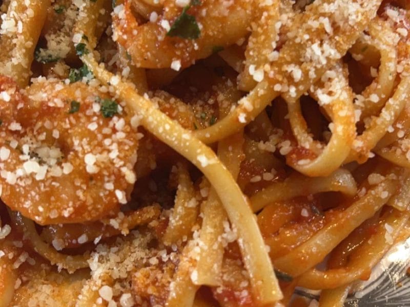 Cliquez pour zoomer ! Spaghettis aux crevettes et à l’ail Thermomix par lora7823