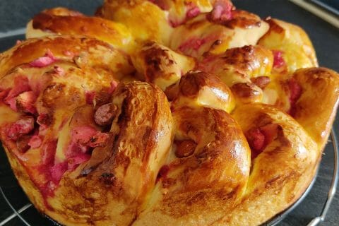 Cliquez pour zoomer ! Brioche aux pralines roses Thermomix par elodie70280