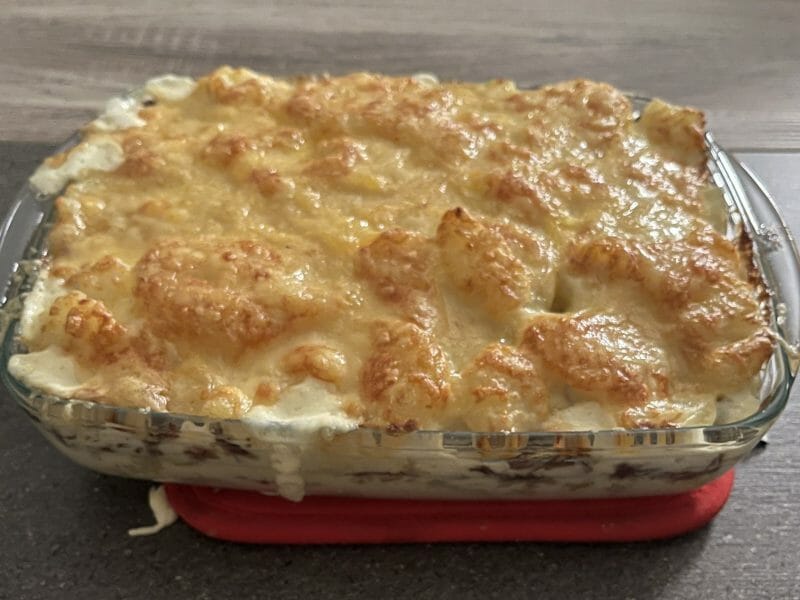 Cliquez pour zoomer ! Gratin dauphinois au confit de canard Thermomix par lacynth