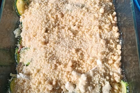 Cliquez pour zoomer ! Crumble courgettes, chèvre et lardons Thermomix par agnes4479