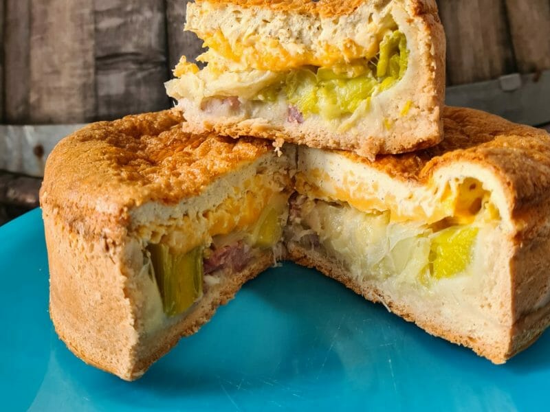 Cliquez pour zoomer ! Gâteau poireaux, lardons et fromage Thermomix par broownies