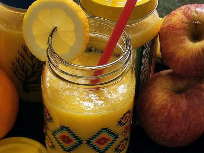 Cliquez pour zoomer ! Smoothie orange, pomme et banane Thermomix par bernard_16